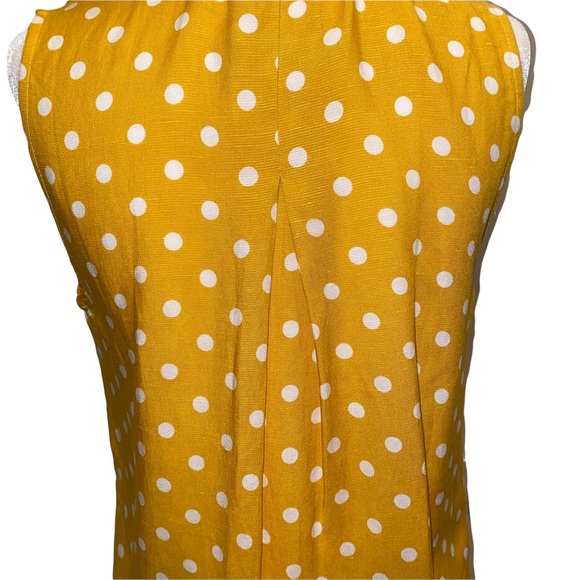 Velvet Heart NWT Yellow Polka Dot Carol Sleeveless Button Up XS - Picture 11 of 15